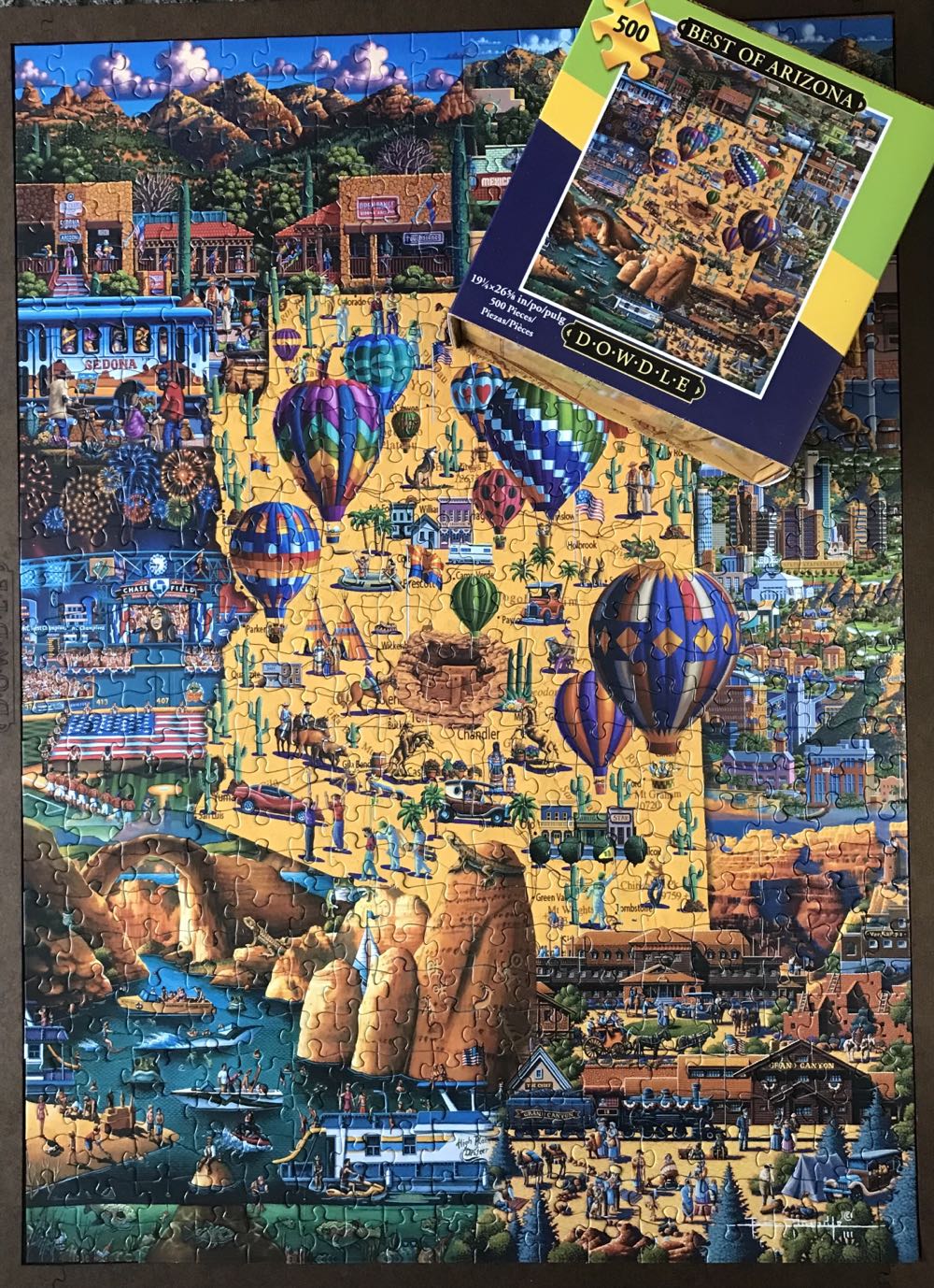 Best Of Arizona - Dowdle Folk Art 🇺🇸 puzzle collectible [Barcode 671095003957] - Main Image 3