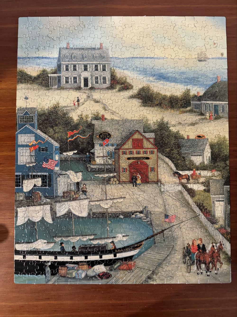 3 New England Lighthouse Puzzles -  Ceaco puzzle collectible [Barcode 021081036252] - Main Image 4