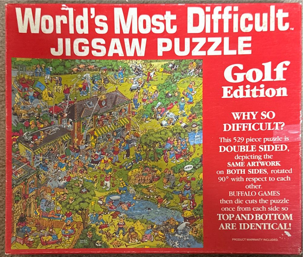 World’s Most Difficult Jigsaw Puzzle- Golf - Buffalo puzzle collectible [Barcode 079346008803] - Main Image 2