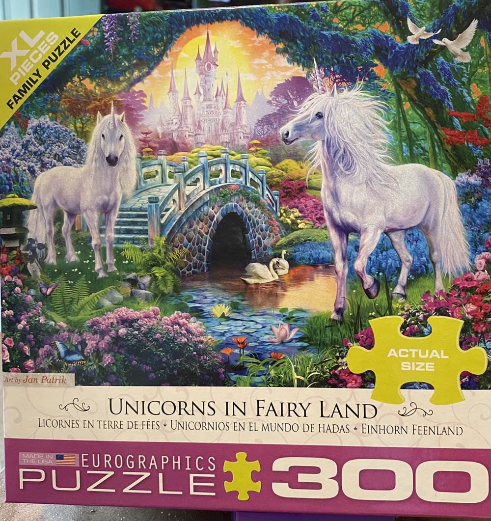 Unicorns In Fairy Land - EuroGraphics puzzle collectible [Barcode 628136353632] - Main Image 3