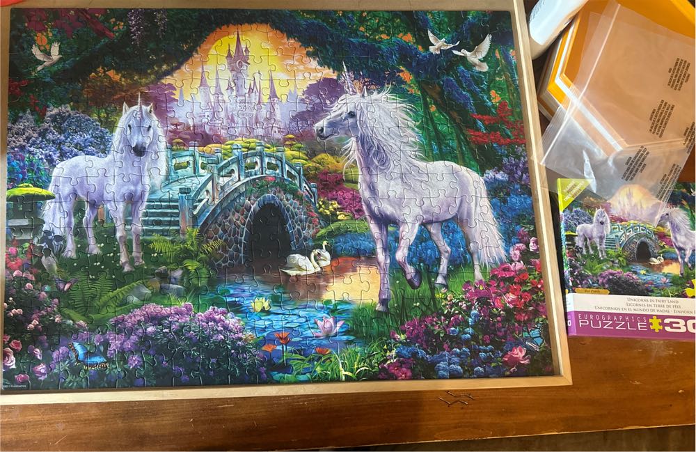 Unicorns In Fairy Land - EuroGraphics puzzle collectible [Barcode 628136353632] - Main Image 4