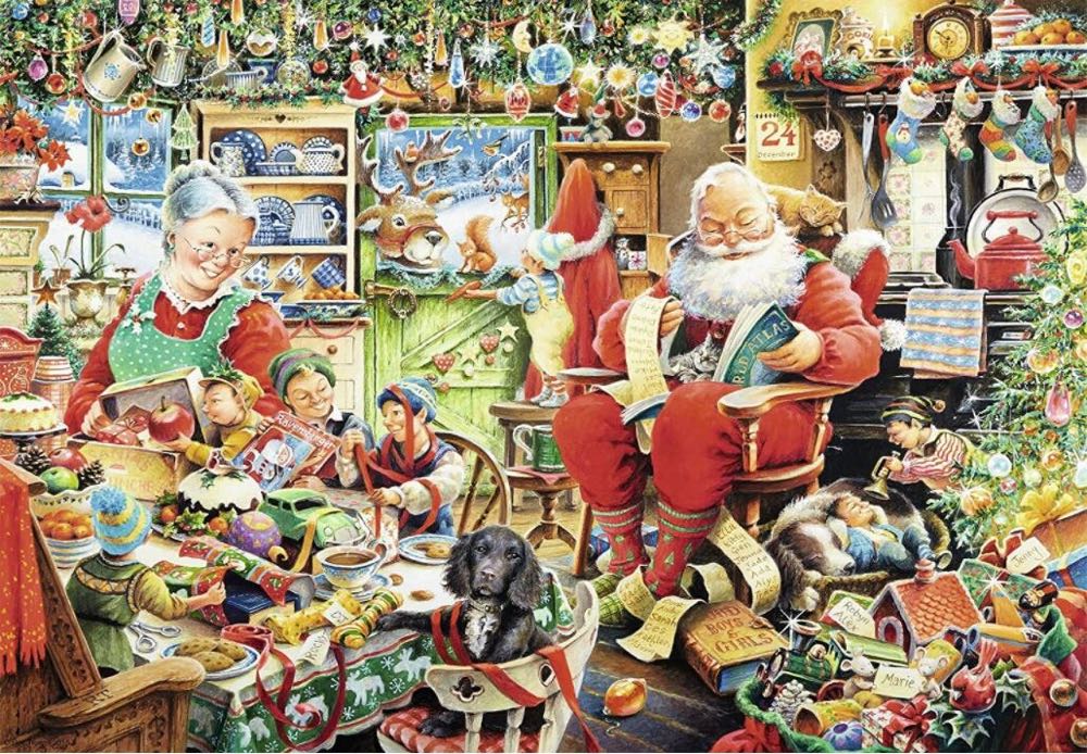 Santas Final Preparations LimEd - Ravensburger puzzle collectible [Barcode 4005556195589] - Main Image 2