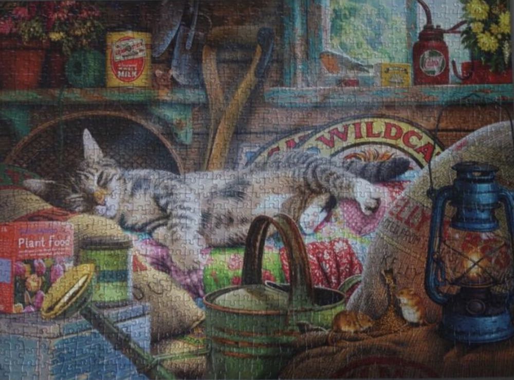 Snoozing In The Shed - Gibsons puzzle collectible [Barcode 5012269062489] - Main Image 3