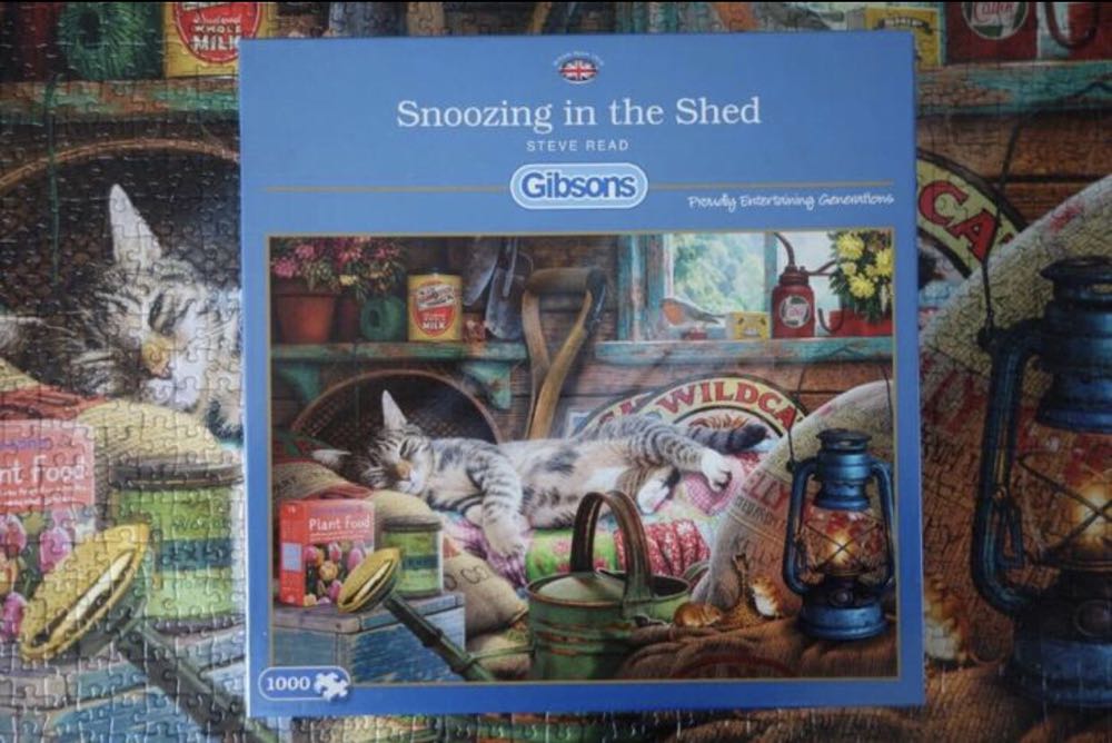 Snoozing In The Shed - Gibsons puzzle collectible [Barcode 5012269062489] - Main Image 4