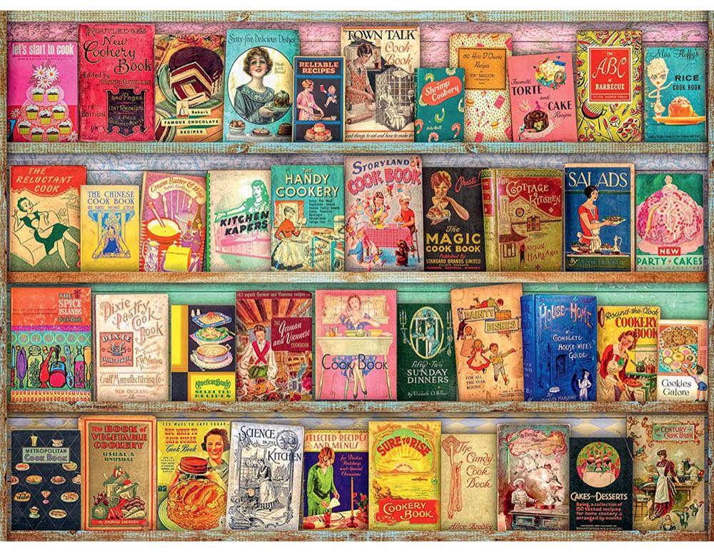 Vintage Cookbooks - Ravensburger puzzle collectible - Main Image 2