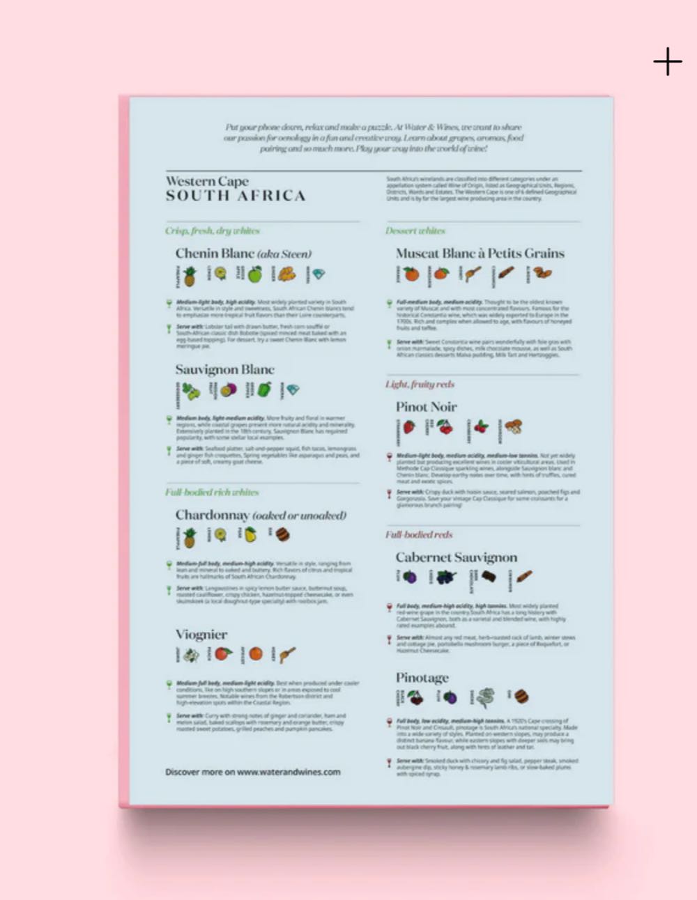 South Africa Wine Puzzle - Water&Wines puzzle collectible [Barcode 7350121880030] - Main Image 2