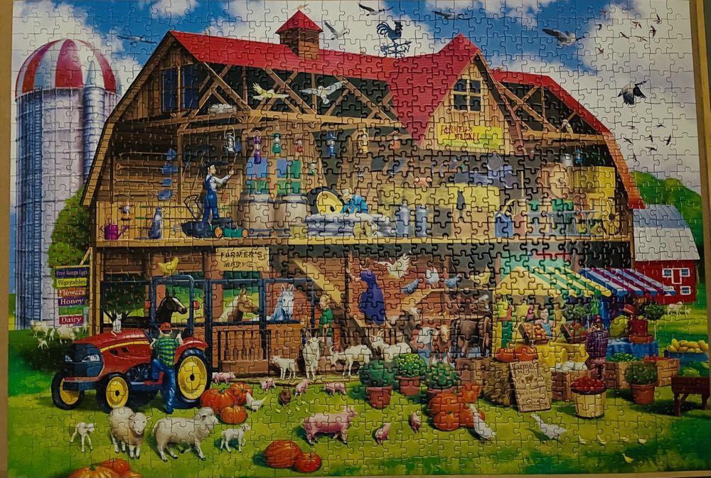 Family Barn Cutaway - MasterPieces EZ-grip puzzle collectible [Barcode 705988719660] - Main Image 2