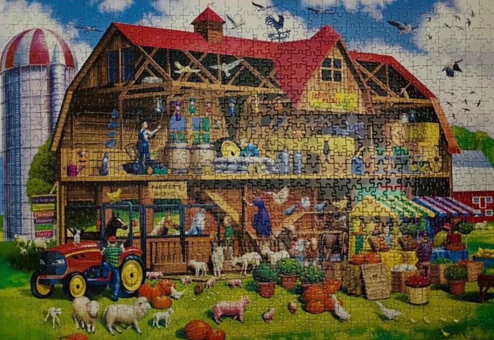 Family Barn Cutaway - MasterPieces EZ-grip puzzle collectible [Barcode 705988719660] - Main Image 3