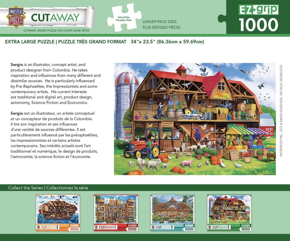 Family Barn Cutaway - MasterPieces EZ-grip puzzle collectible [Barcode 705988719660] - Main Image 4