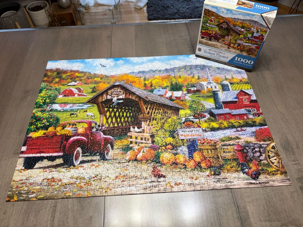 Old Creek Bridge - Master Pieces puzzle collectible [Barcode 705988721656] - Main Image 4