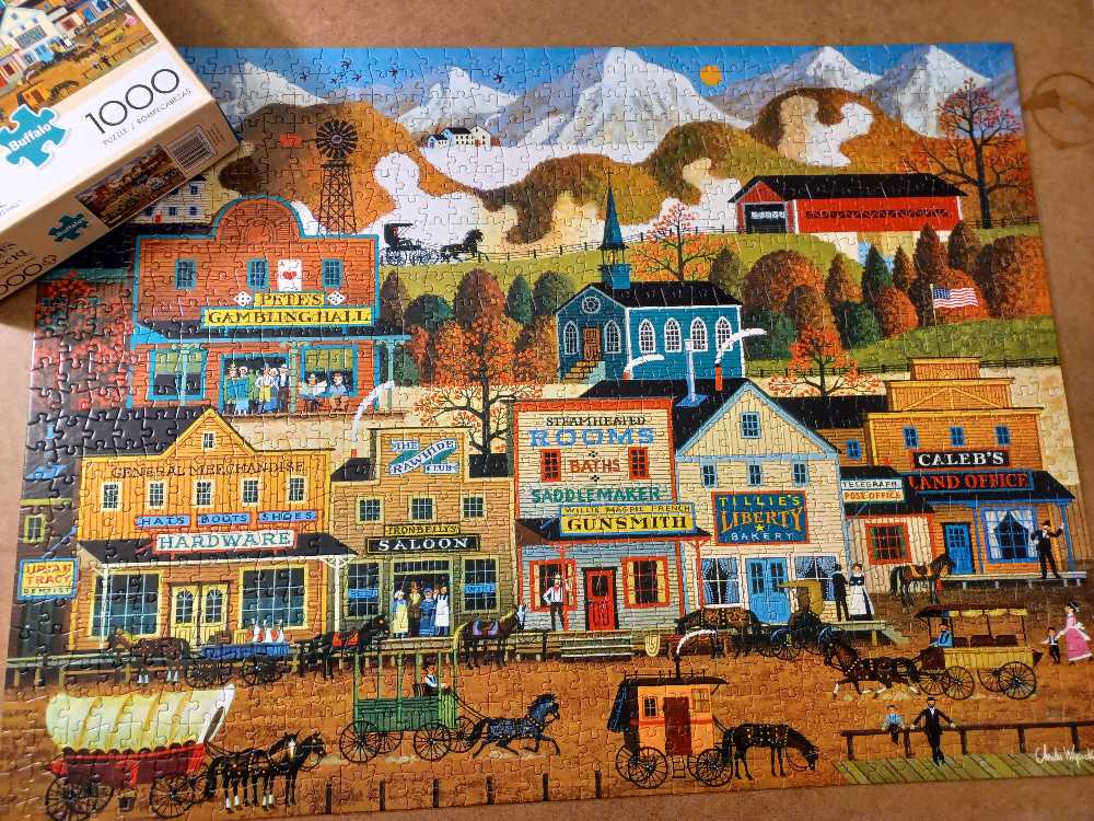Pete’s Gambling Hall - Buffalo Games puzzle collectible [Barcode 079346114467] - Main Image 2