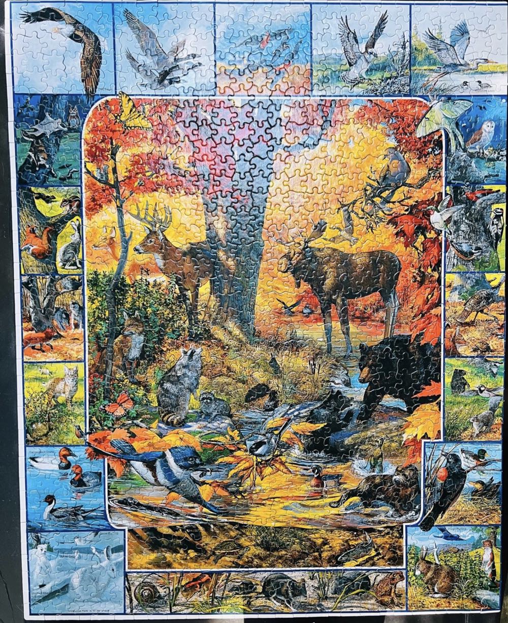 Friends Of The Forest* - White Mountain puzzle collectible [Barcode 724819248339] - Main Image 3