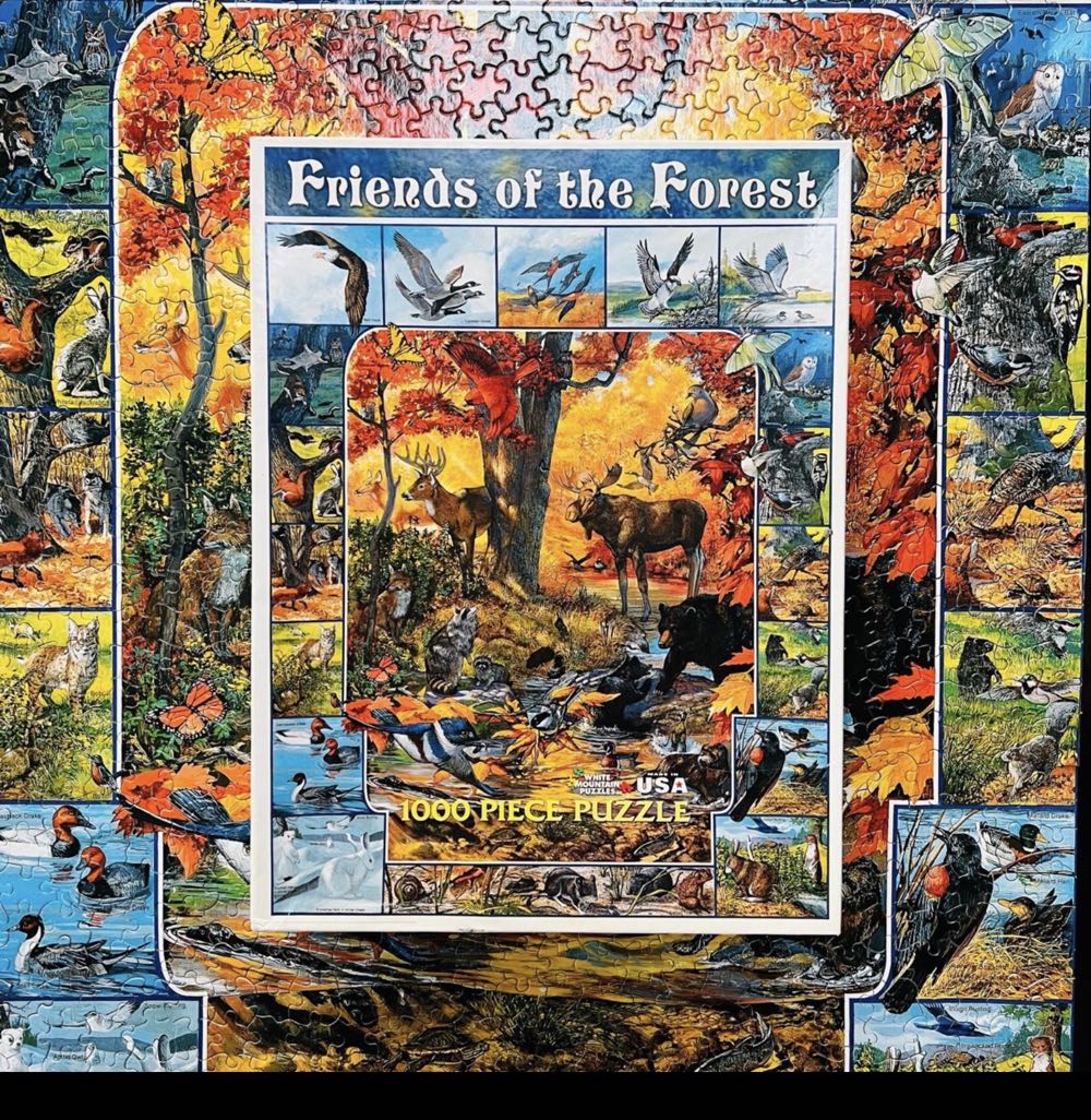 Friends Of The Forest* - White Mountain puzzle collectible [Barcode 724819248339] - Main Image 4