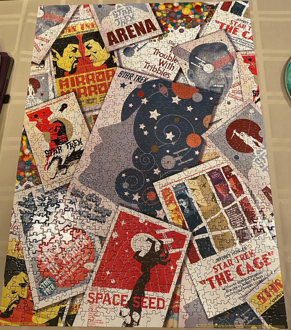 Star Trek Collage Sci-fi Tv Television Show Juan Ortiz Retro Art - Culturenik puzzle collectible [Barcode 693090333921] - Main Image 2