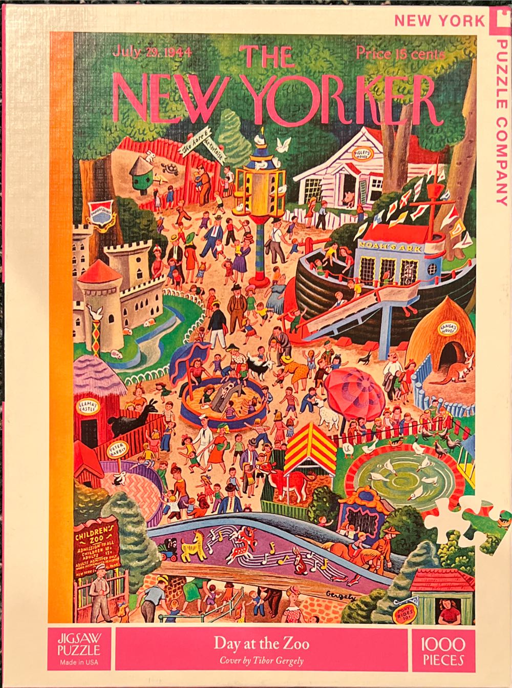 A Day At The Zoo - New York Puzzle Company puzzle collectible [Barcode 819844017958] - Main Image 2