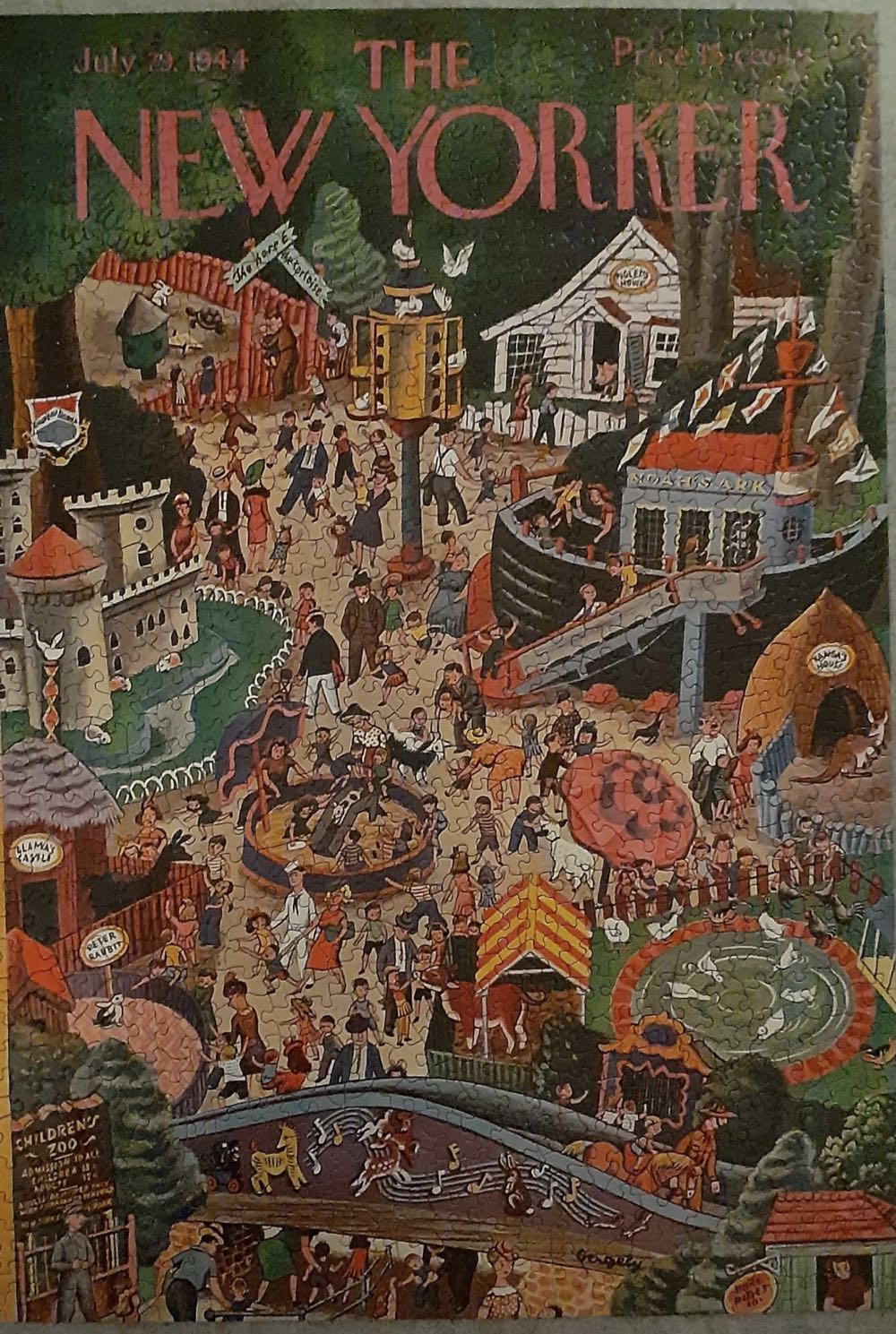 A Day At The Zoo - New York Puzzle Company puzzle collectible [Barcode 819844017958] - Main Image 3
