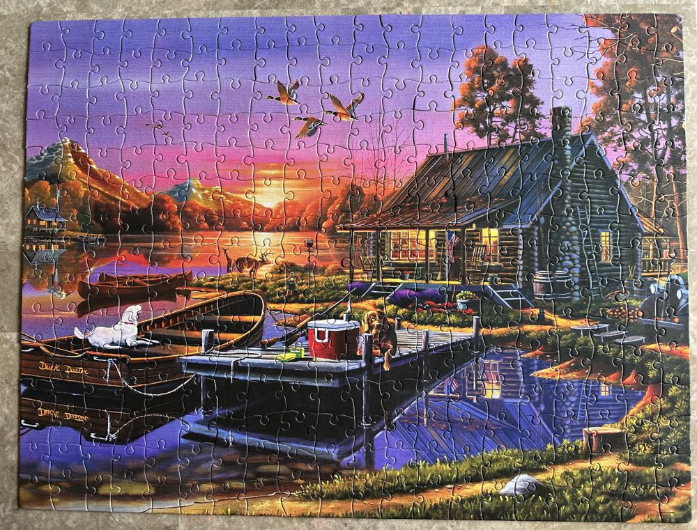 Sunset Over A Busy Day - Milton Bradley puzzle collectible [Barcode 778988184332] - Main Image 3