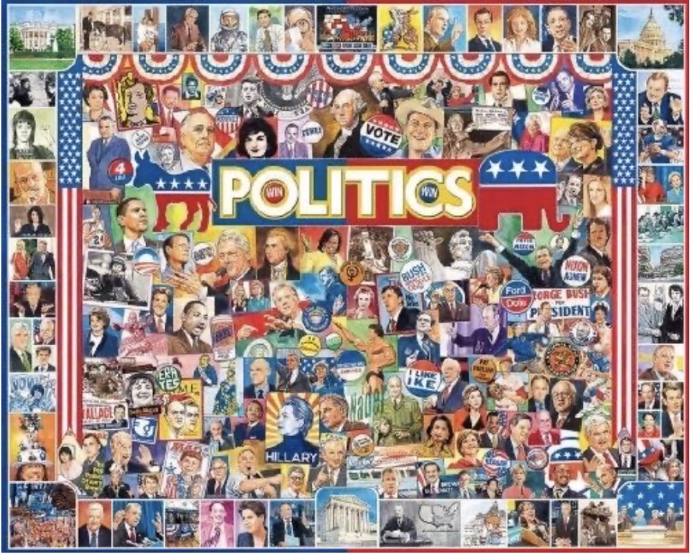 Politics-TRADED - White Mountain Puzzles puzzle collectible [Barcode 724819253517] - Main Image 2