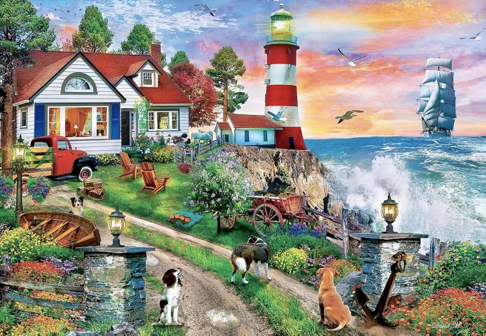 Lighthouse Keepers (UV)🧩 - MasterPieces puzzle collectible [Barcode 705988721328] - Main Image 2