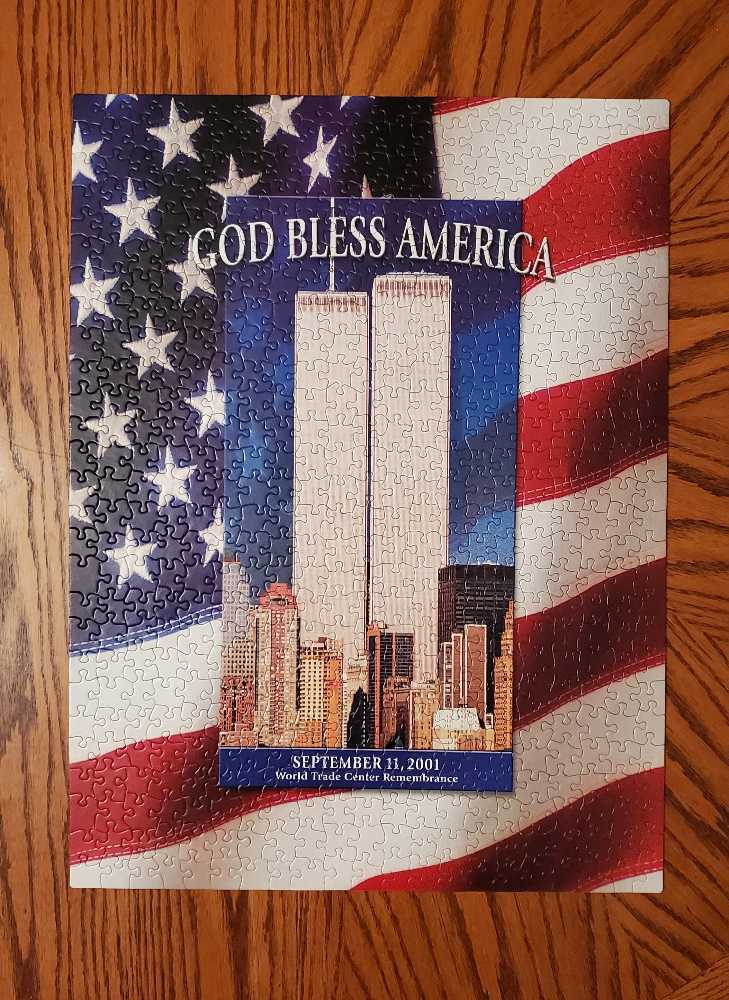 God Bless America Jigsaw Puzzle 550pc - Master Pieces puzzle collectible [Barcode 705988602030] - Main Image 2