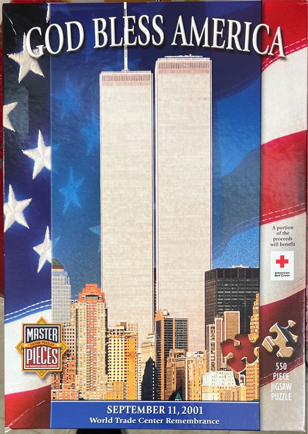 God Bless America Jigsaw Puzzle 550pc - Master Pieces puzzle collectible [Barcode 705988602030] - Main Image 3