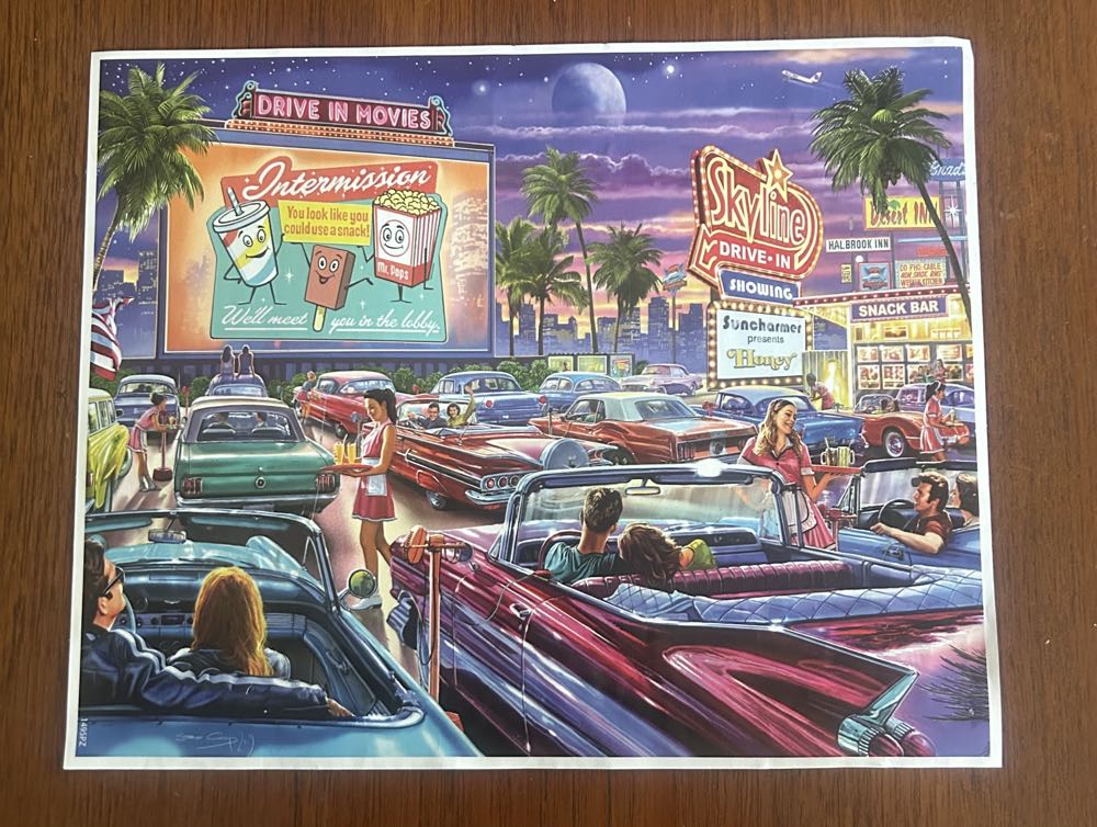 Drive-in Movies NIB #2 - White Mountain puzzle collectible [Barcode 724819262694] - Main Image 4