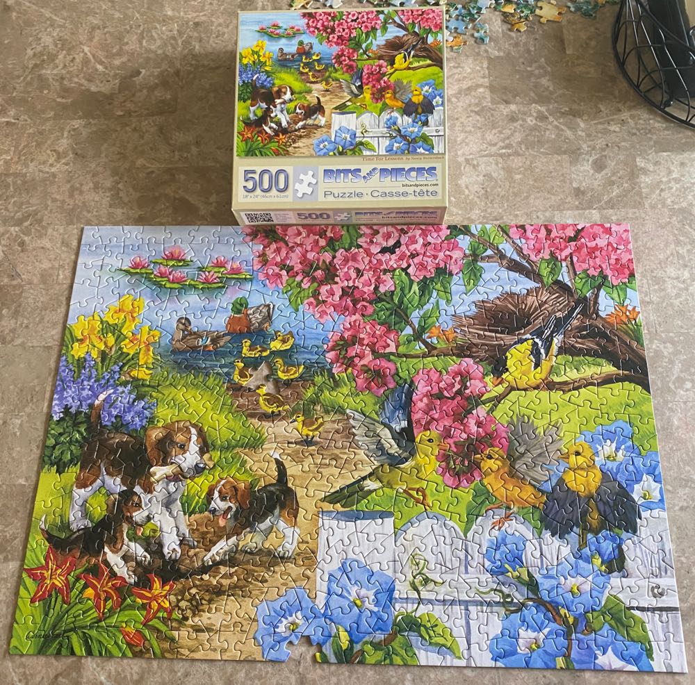 SOLD Time For Lessons - Bits And Pieces puzzle collectible [Barcode 192949016133] - Main Image 2