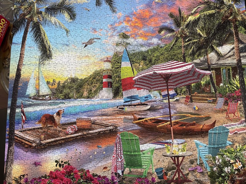 Tropical Paradise - SOLD ✅ - White Mountain puzzle collectible - Main Image 2