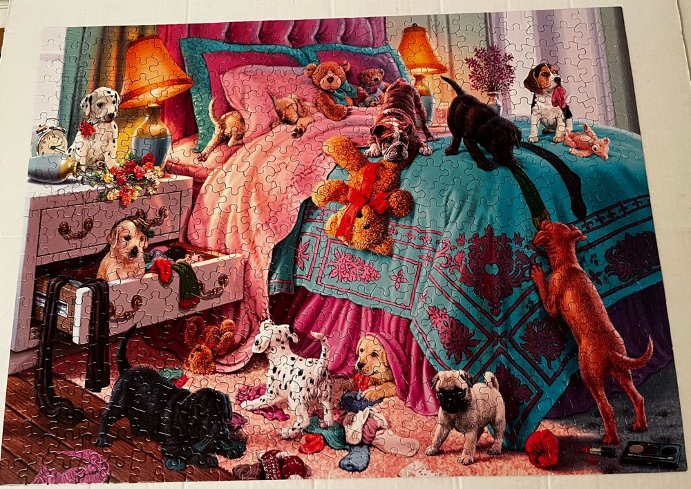 Paws Gone Wild - Ceaco puzzle collectible [Barcode 021081230032] - Main Image 2