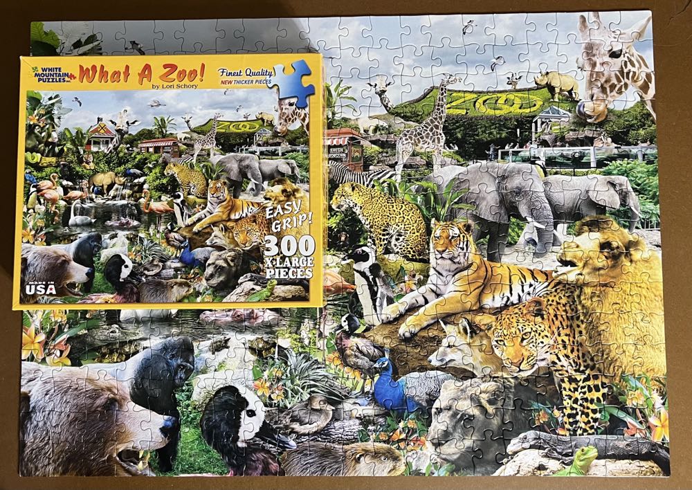 What A Zoo!-Selling  - White Mountain Puzzles puzzle collectible [Barcode 724819251735] - Main Image 3