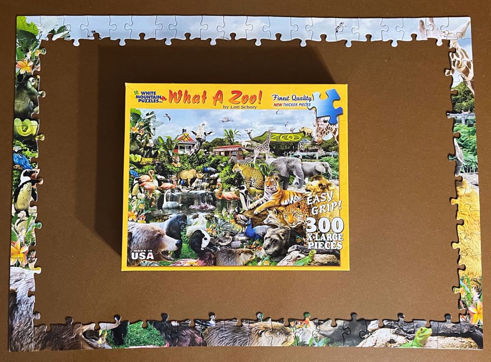What A Zoo!-Selling  - White Mountain Puzzles puzzle collectible [Barcode 724819251735] - Main Image 4