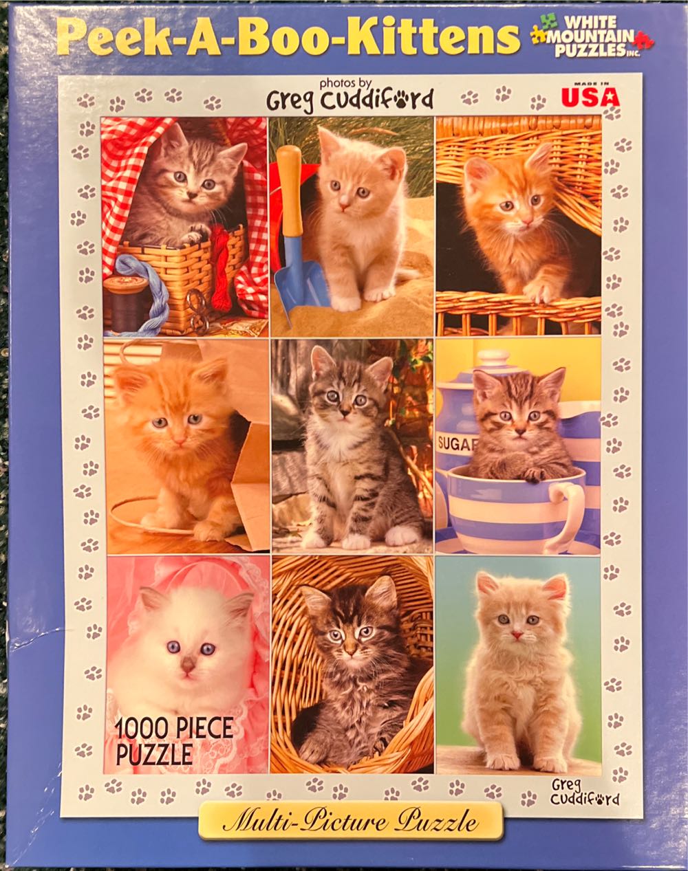 Peek-A-Boo Kittens - White Mountain Puzzles puzzle collectible [Barcode 724819251278] - Main Image 2