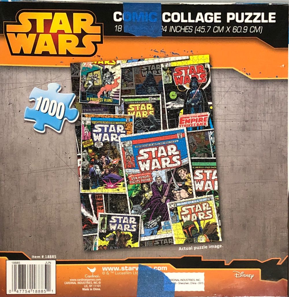 Star Wars: Comic Collage Puzzle - Cardinal puzzle collectible [Barcode 047754188851] - Main Image 2