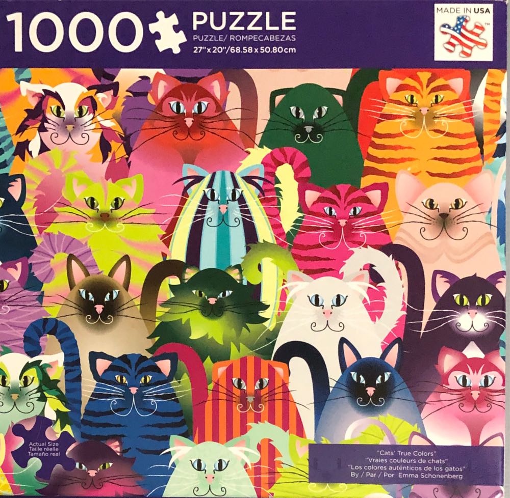 Cats’ True Colors - Andrew +  Blaine Ltd. puzzle collectible [Barcode 814938018798] - Main Image 2