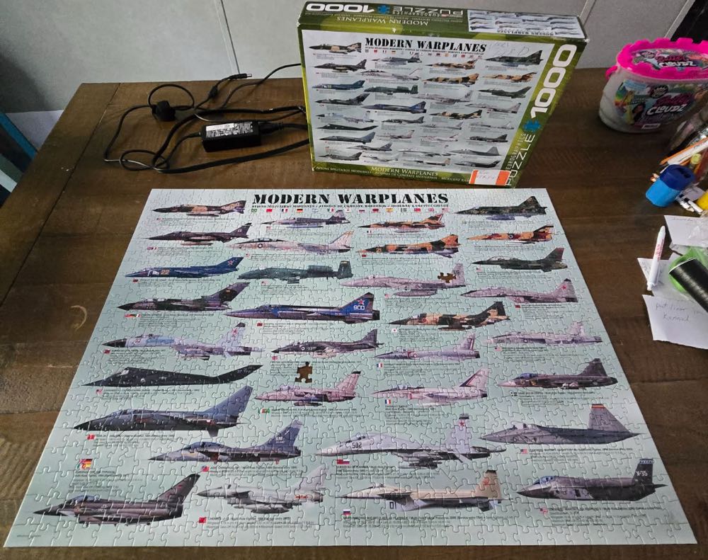 Modern Warplanes ❌ (-1) - Eurographics puzzle collectible [Barcode 628136600767] - Main Image 3