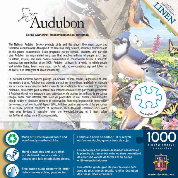 Spring Gathering Audubon  - Master Pieces 🇺🇸 puzzle collectible [Barcode 705988720611] - Main Image 3