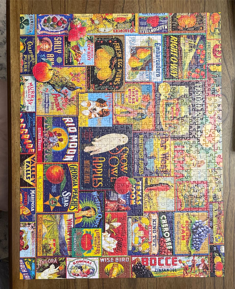 Vintage Fruit Labels - Cardinal puzzle collectible [Barcode 778988336175] - Main Image 3