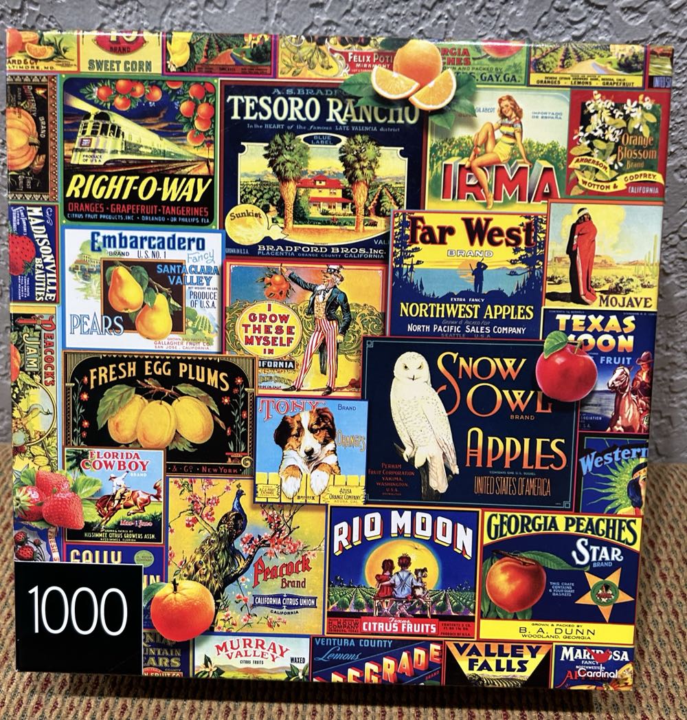 Vintage Fruit Labels - Cardinal puzzle collectible [Barcode 778988336175] - Main Image 4