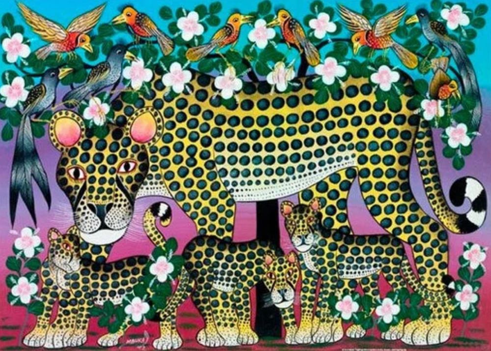 Tinga Tinga Wildcat Family - Heye Puzzle puzzle collectible [Barcode 4001689294274] - Main Image 2