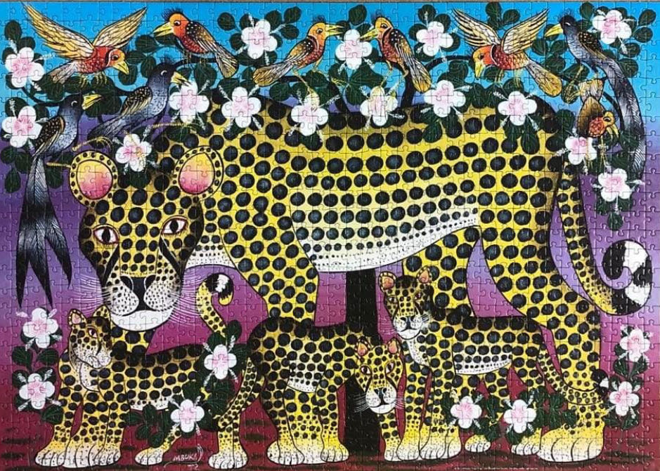 Tinga Tinga Wildcat Family - Heye Puzzle puzzle collectible [Barcode 4001689294274] - Main Image 3