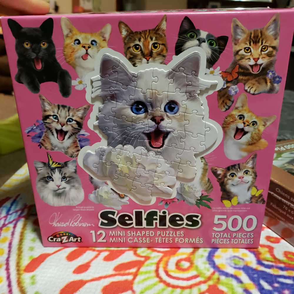 Cat Selfies Mini Puzzles - CraZArt puzzle collectible [Barcode 4895145424394] - Main Image 1
