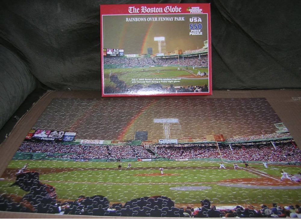 Rainbows Over Fenway Park-SOLD - White Mountain puzzle collectible [Barcode 724819249480] - Main Image 2