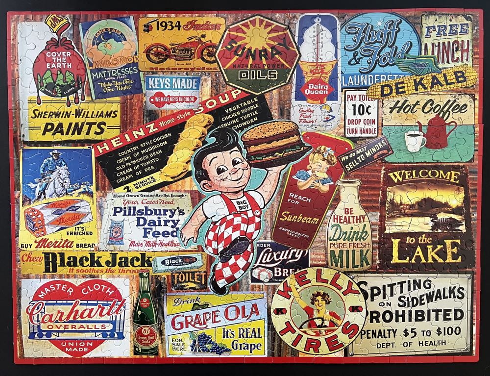 Tin Signs 🌟 - White Mountain puzzle collectible [Barcode 724819258291] - Main Image 2