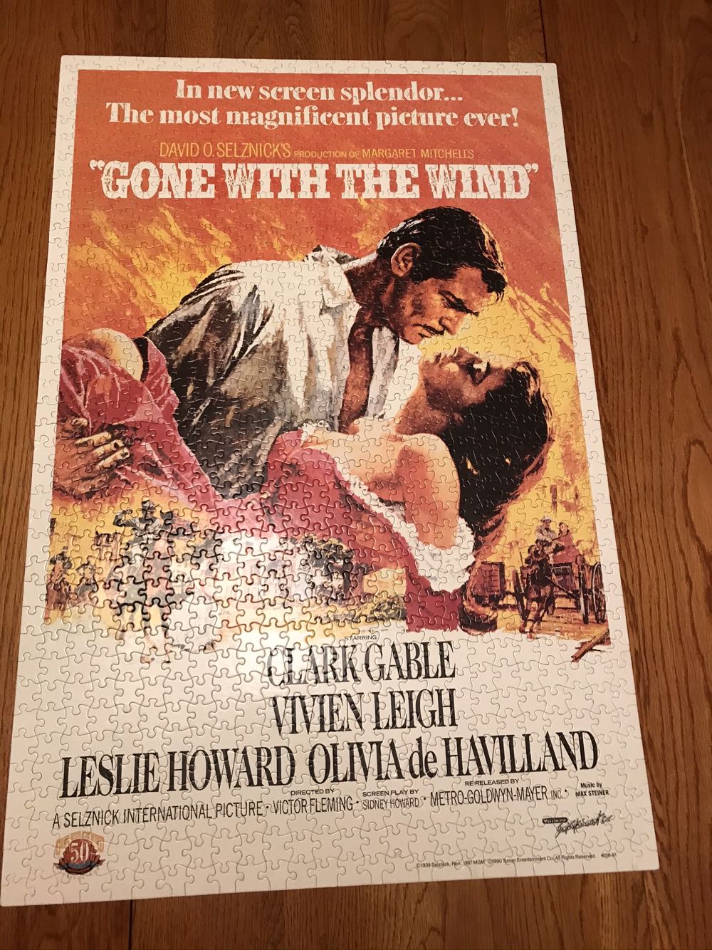Gone With The Wind - Milton Bradley puzzle collectible [Barcode 032244041587] - Main Image 2