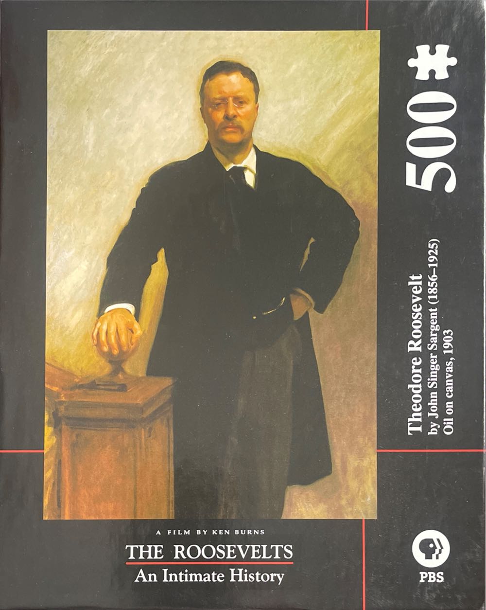 Theodore Roosevelt Oil On Canvas, 1903 - PBS puzzle collectible [Barcode 653370314422] - Main Image 2