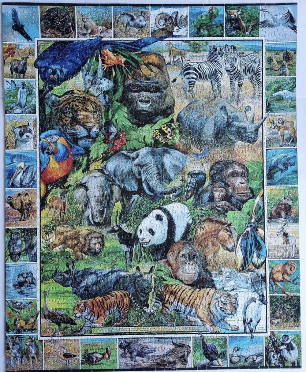 Endangered Species*- TRADED - White Mountain Puzzles puzzle collectible [Barcode 3723989848209] - Main Image 4