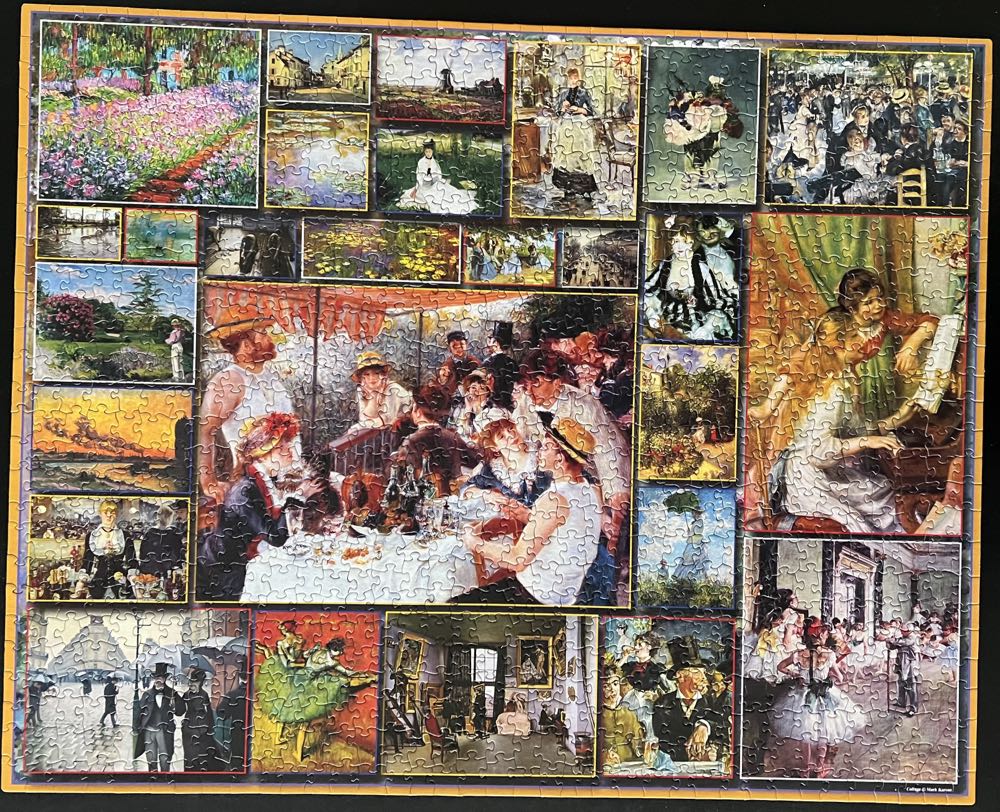 Great Painters The Impressionists - White Mountain Puzzles puzzle collectible [Barcode 724819254781] - Main Image 2