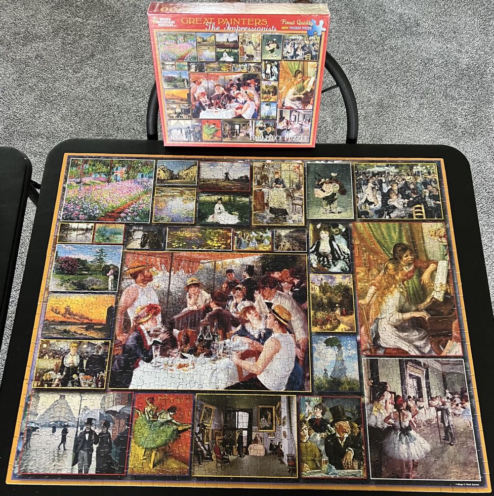 Great Painters The Impressionists - White Mountain Puzzles puzzle collectible [Barcode 724819254781] - Main Image 3