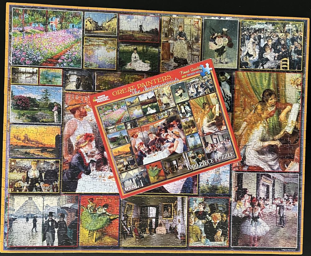 Great Painters The Impressionists - White Mountain Puzzles puzzle collectible [Barcode 724819254781] - Main Image 4
