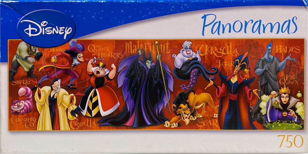 Disney Villians Panoramas - Mega Puzzles puzzle collectible [Barcode 072348505714] - Main Image 2